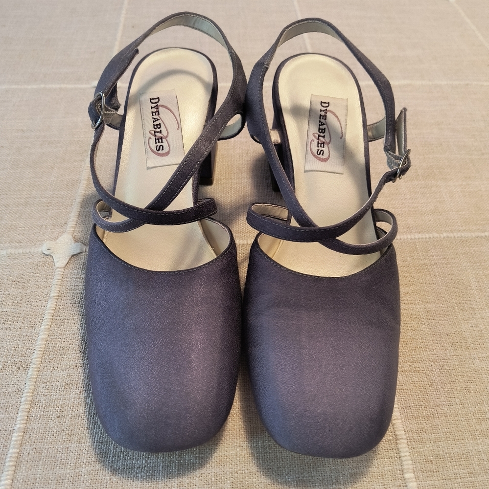 Dyeables Vintage Purple Block Heels 7.5